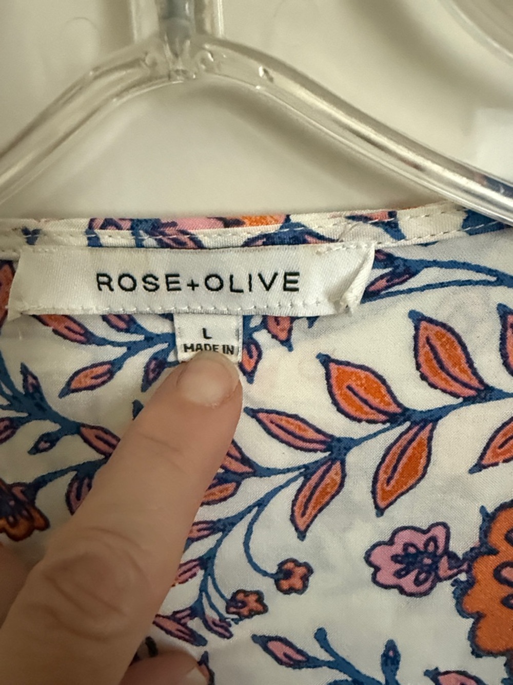 Title: Rose + Olive Shirt β Size L - Picture 2 of 8
